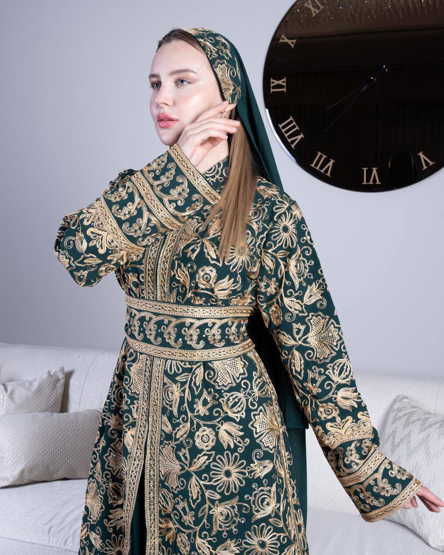 Ameera Kaftan- with Under Dress, Shwal and Belt