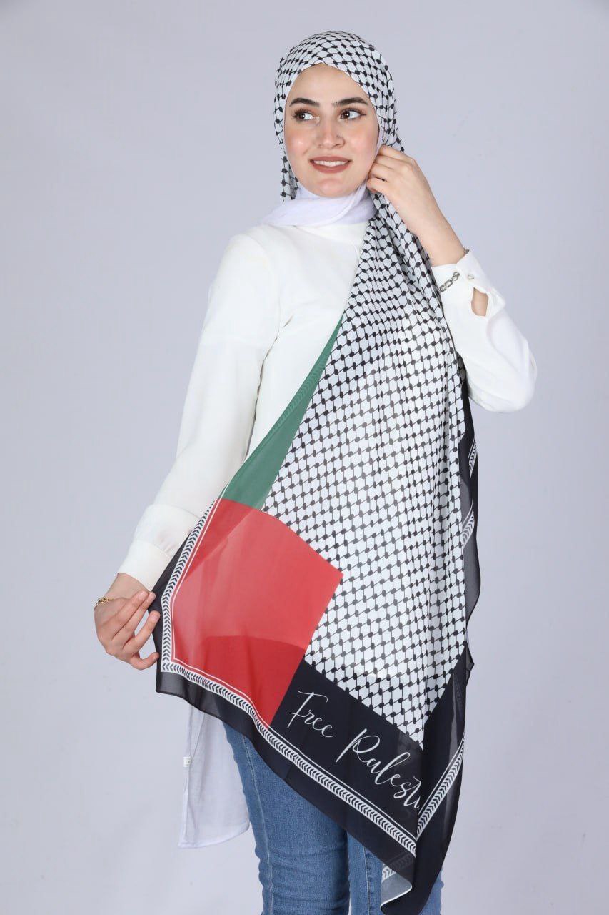 Palestine High Quality Chiffon Hijab