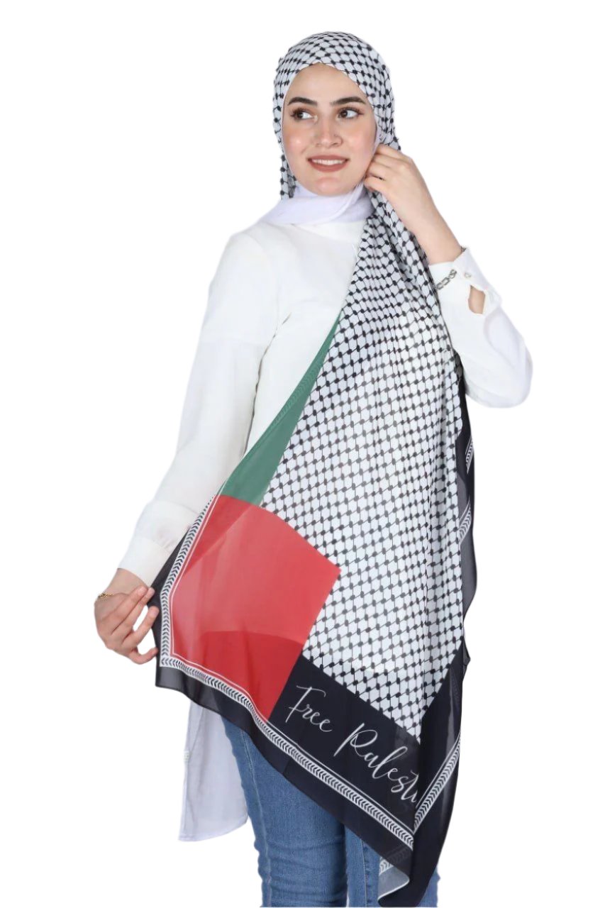 High-Quality Hijab with Kuffiyeh Design