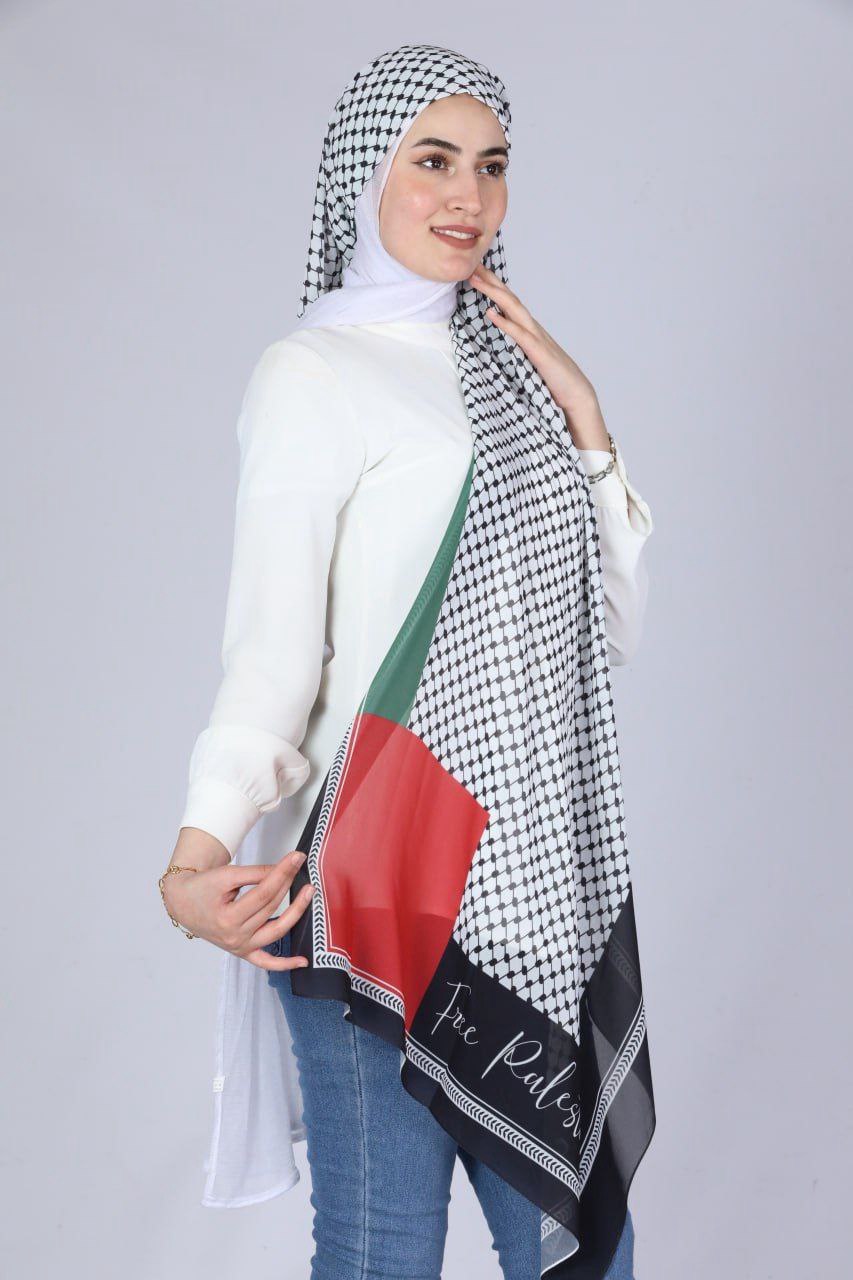 High-Quality Hijab with Kuffiyeh Design