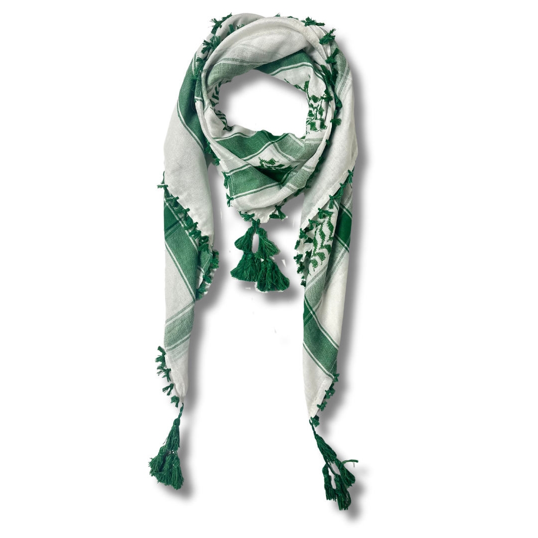 White and green kuffiyeh